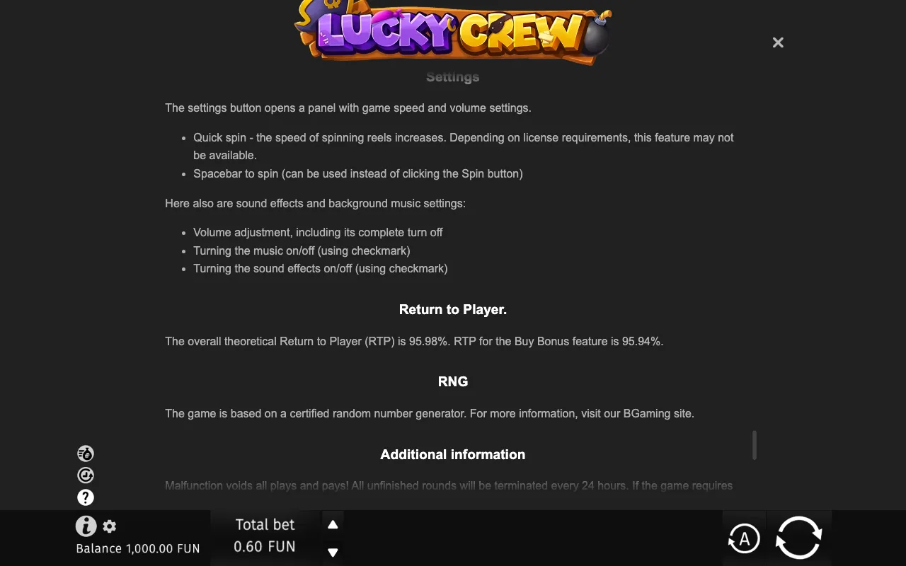 Game rules, page 9 — Lucky Crew
