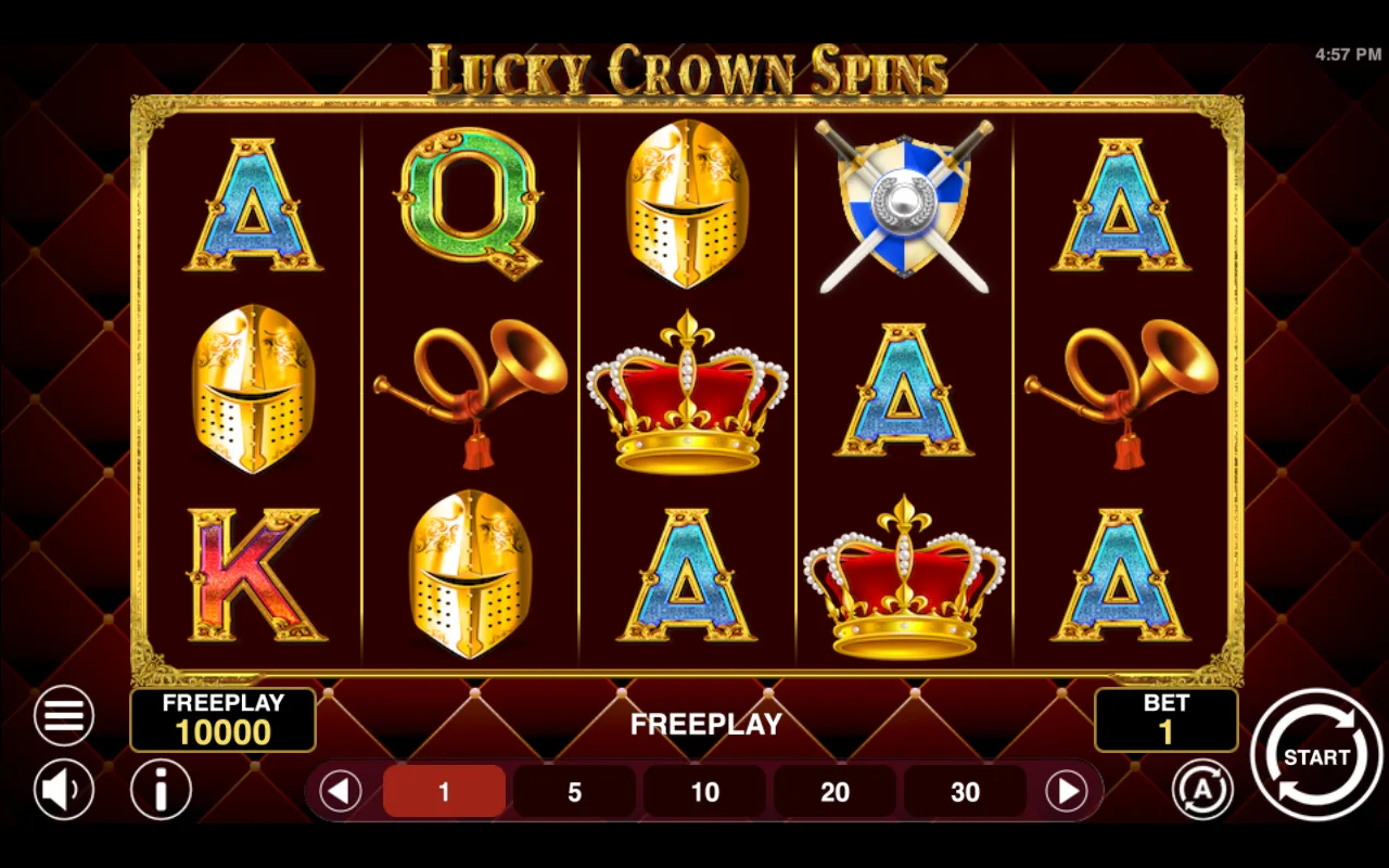 The base game — Lucky Crown Spins