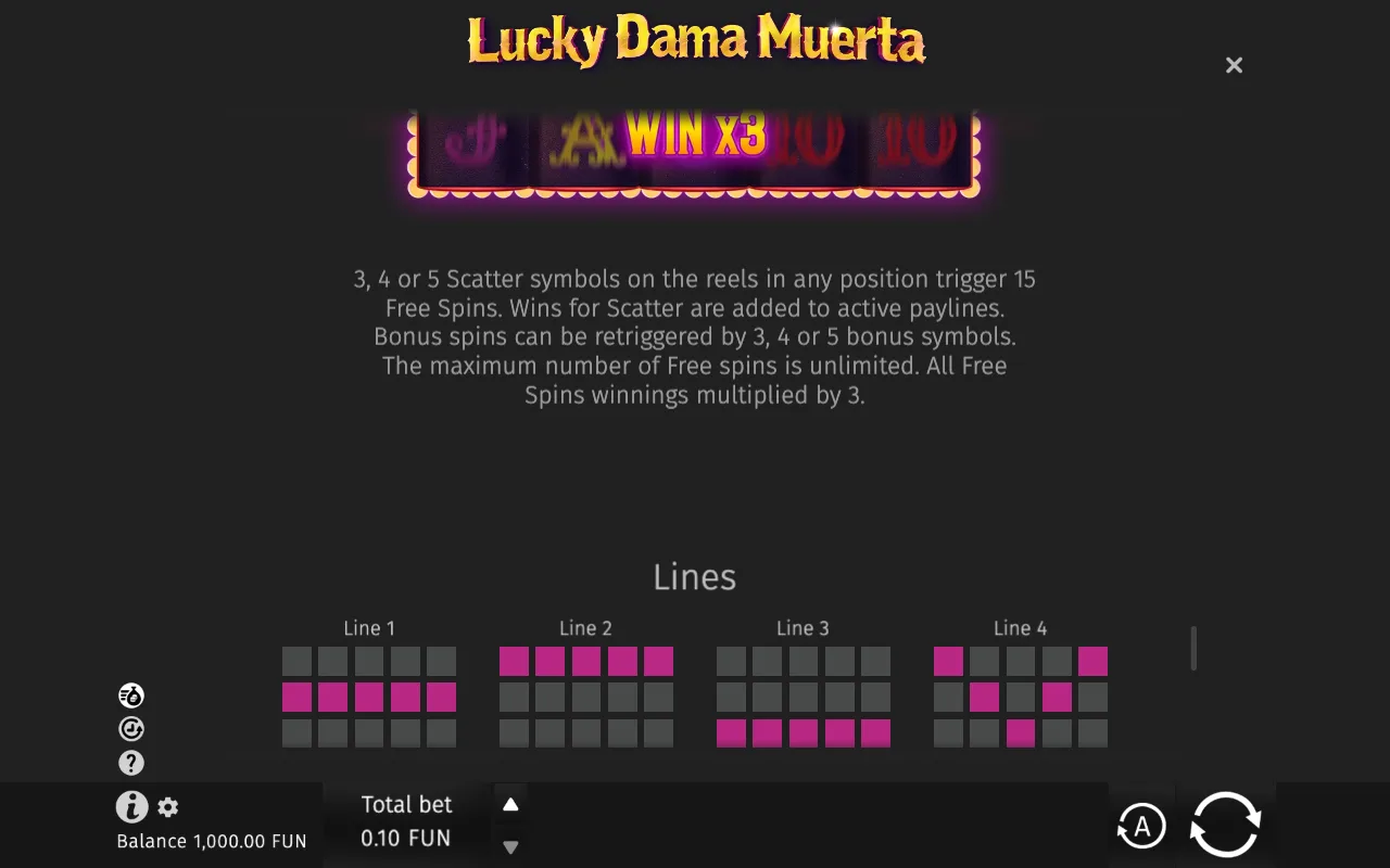 Game rules, page 5 — Lucky Dama Muerta