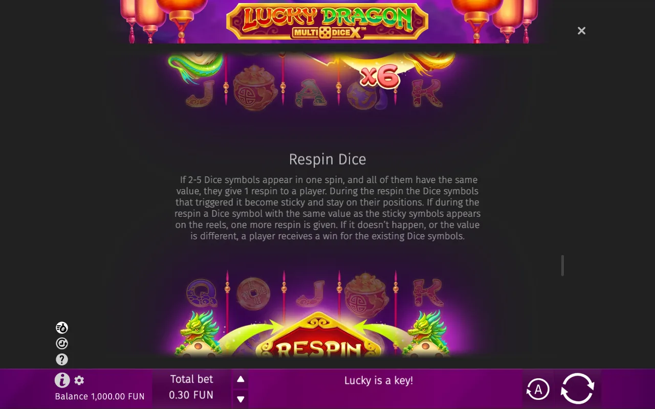 Game rules, page 4 — Lucky Dragon MultiDice X