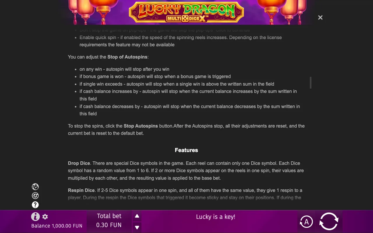 Game rules, page 7 — Lucky Dragon MultiDice X