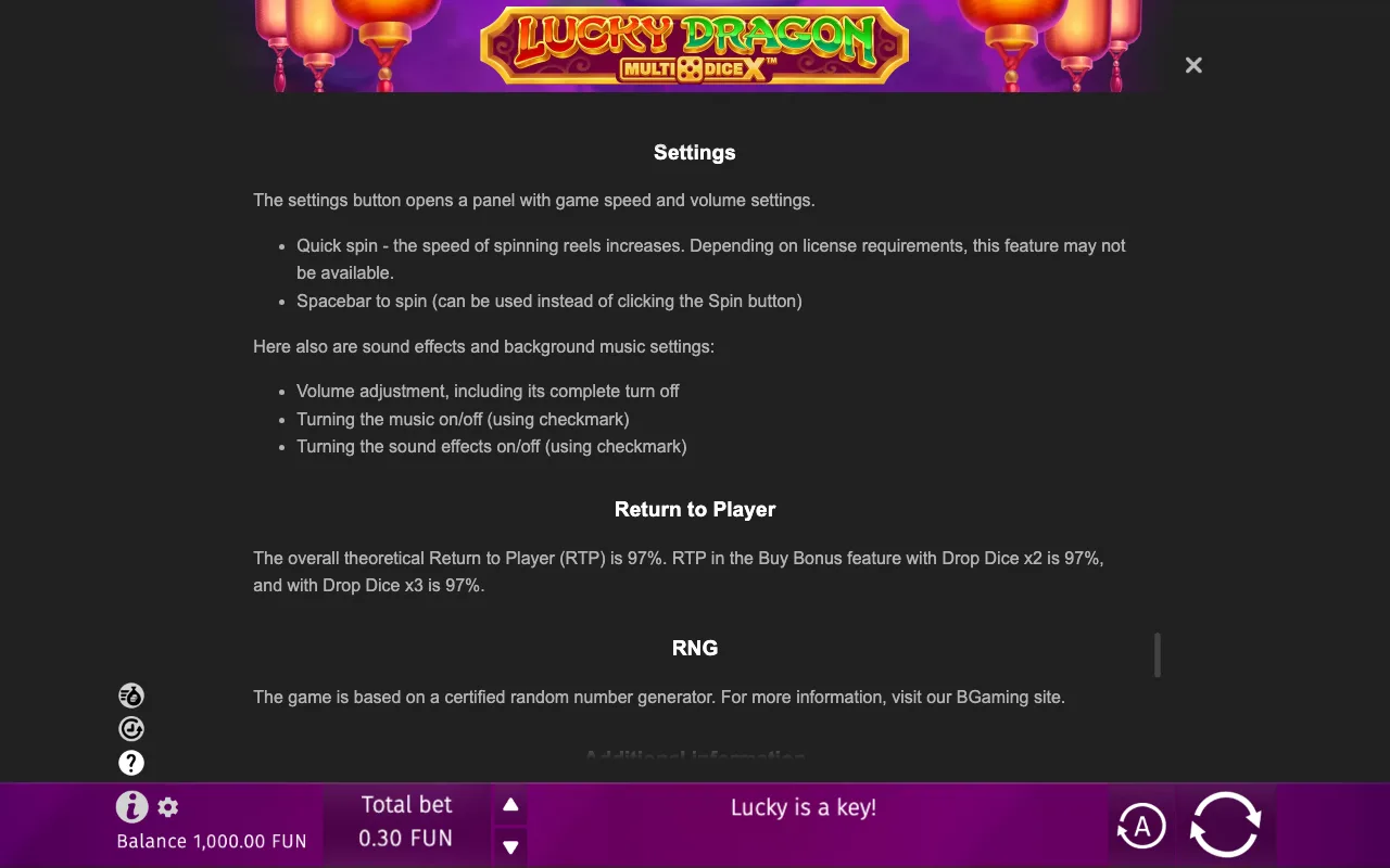 Game rules, page 9 — Lucky Dragon MultiDice X