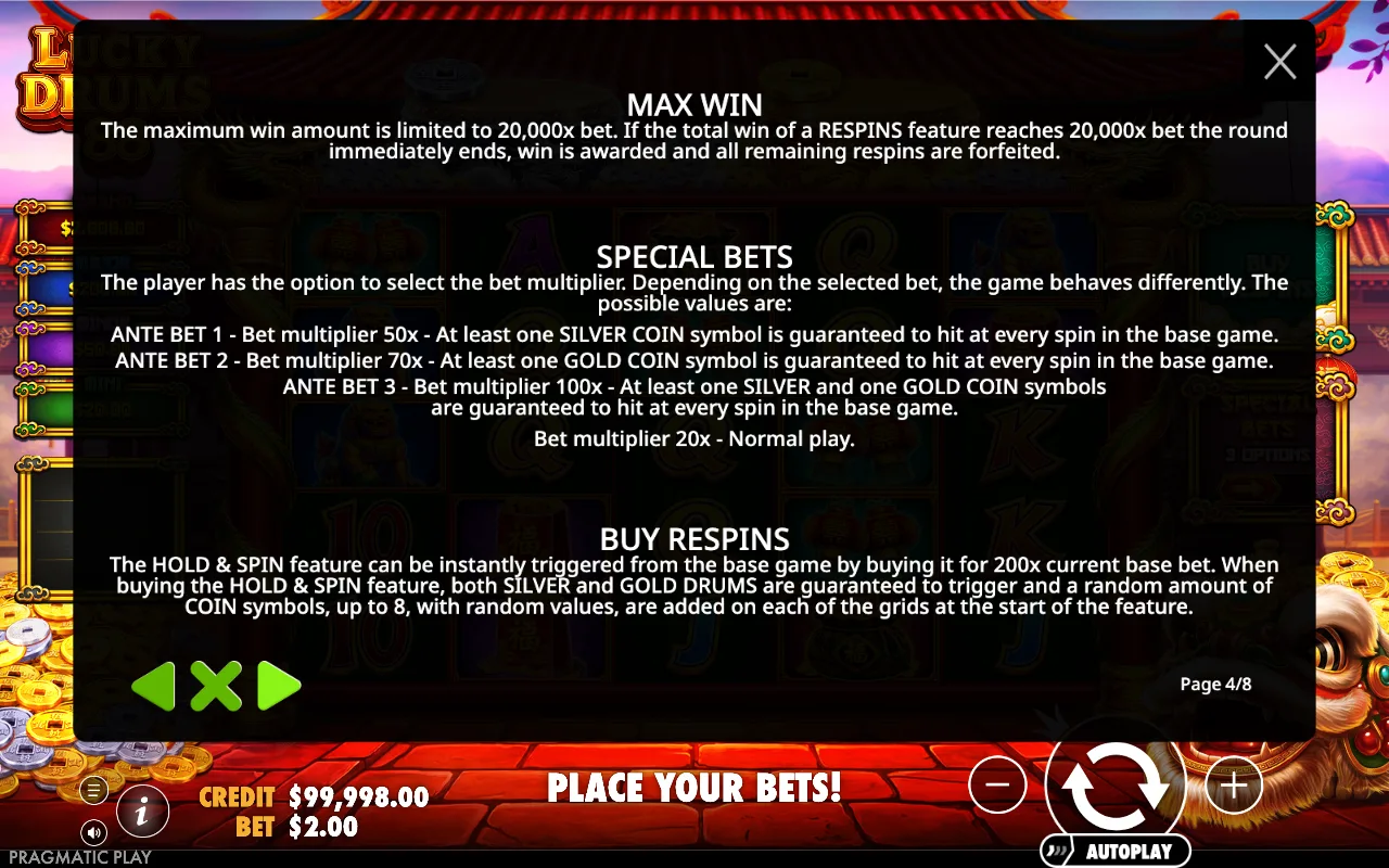 Max win — Lucky Drums 88