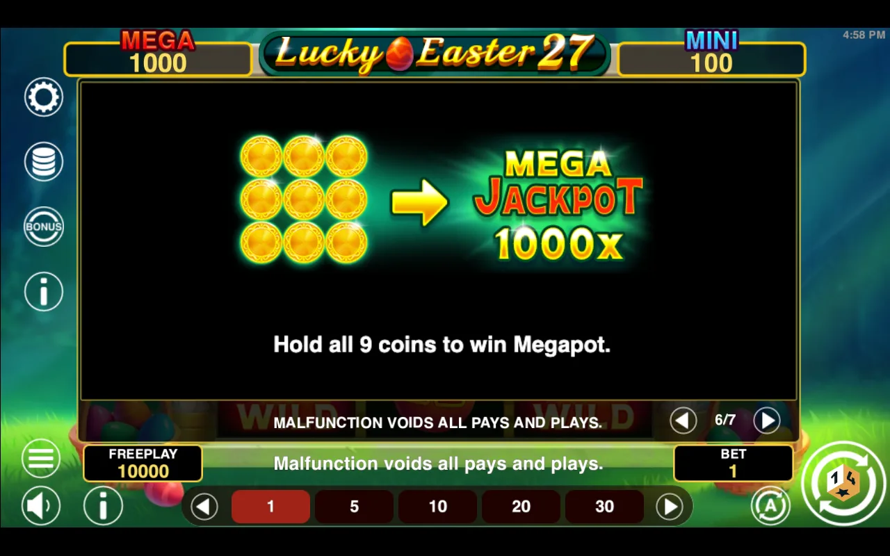 Mega — Lucky Easter 27 Hold And Win