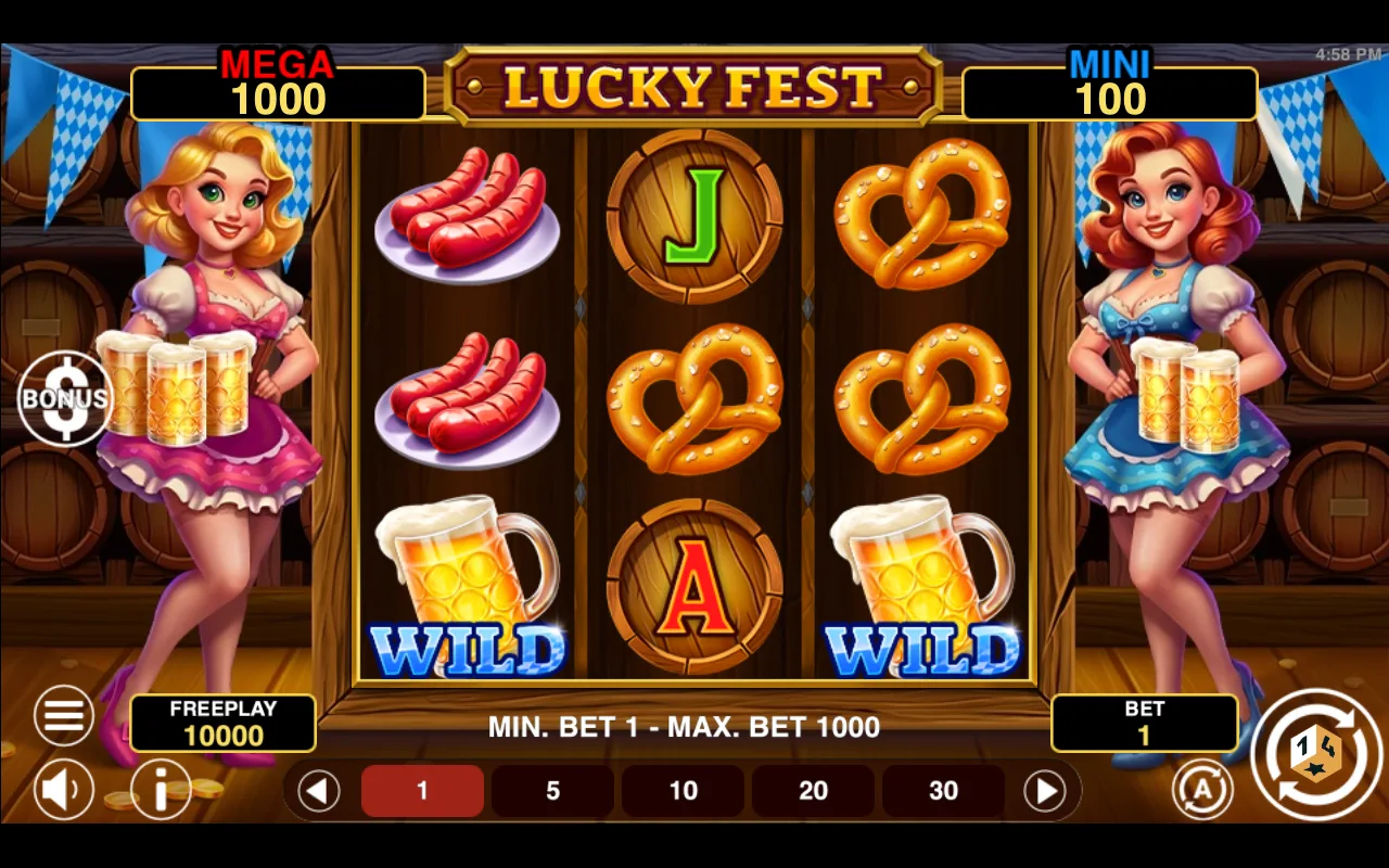 The base game — Lucky Fest Hold And Win