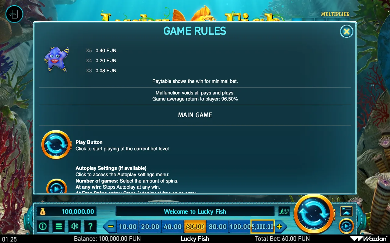 Game rules, page 4 — Lucky Fish