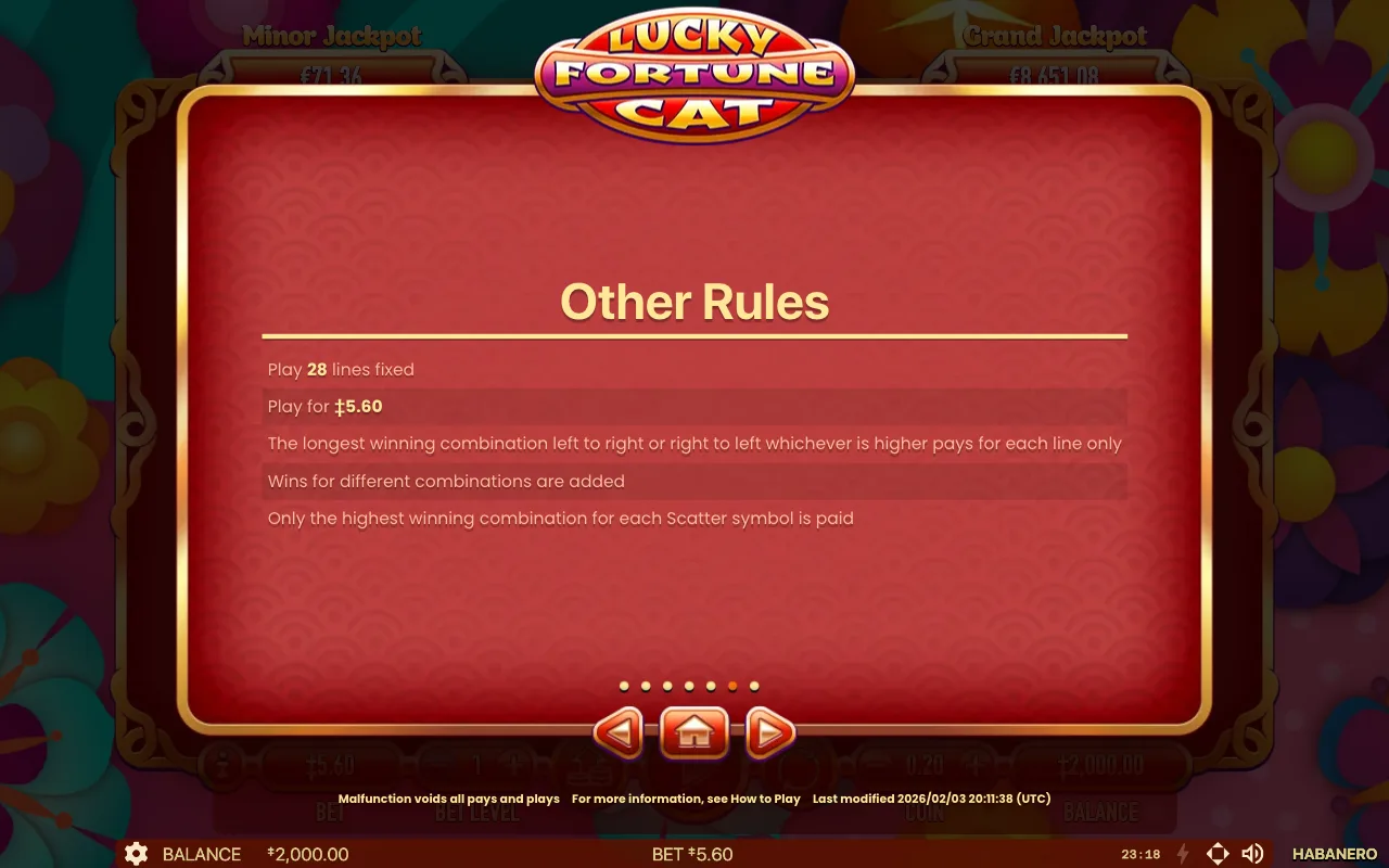Spielregeln, Seite 8 — Lucky Fortune Cat