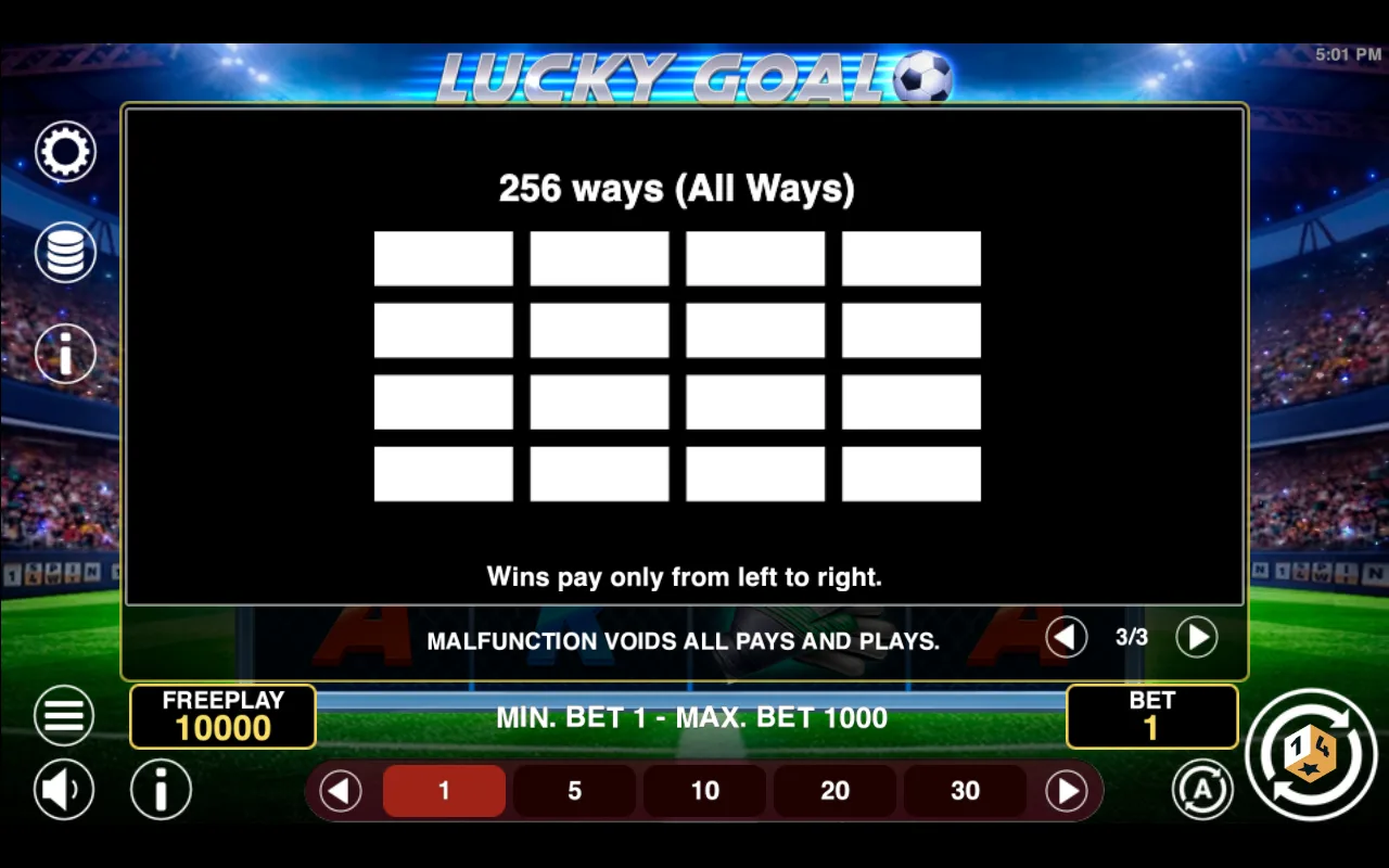 Game rules, page 3 — Lucky Goal
