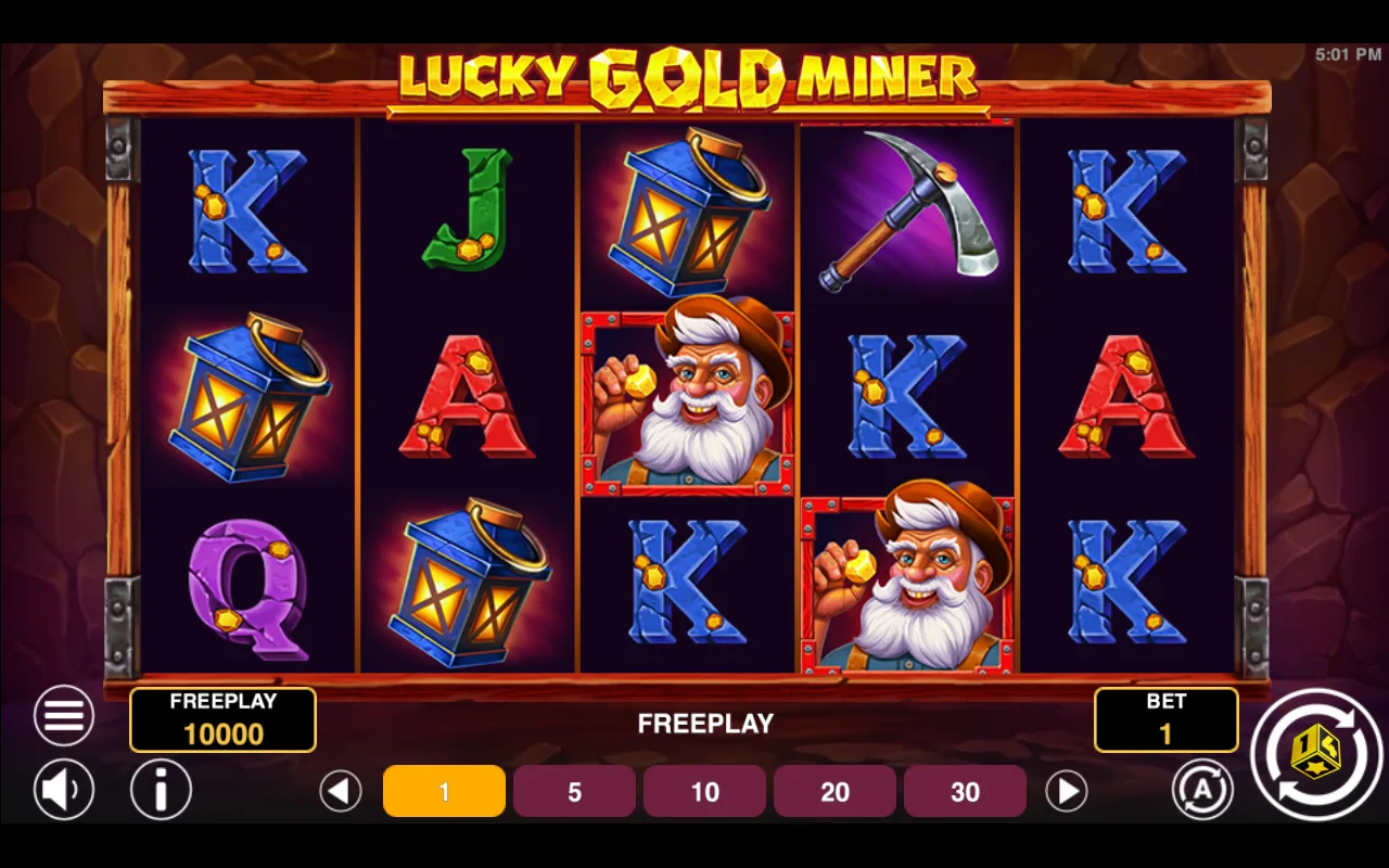 The base game — Lucky Gold Miner