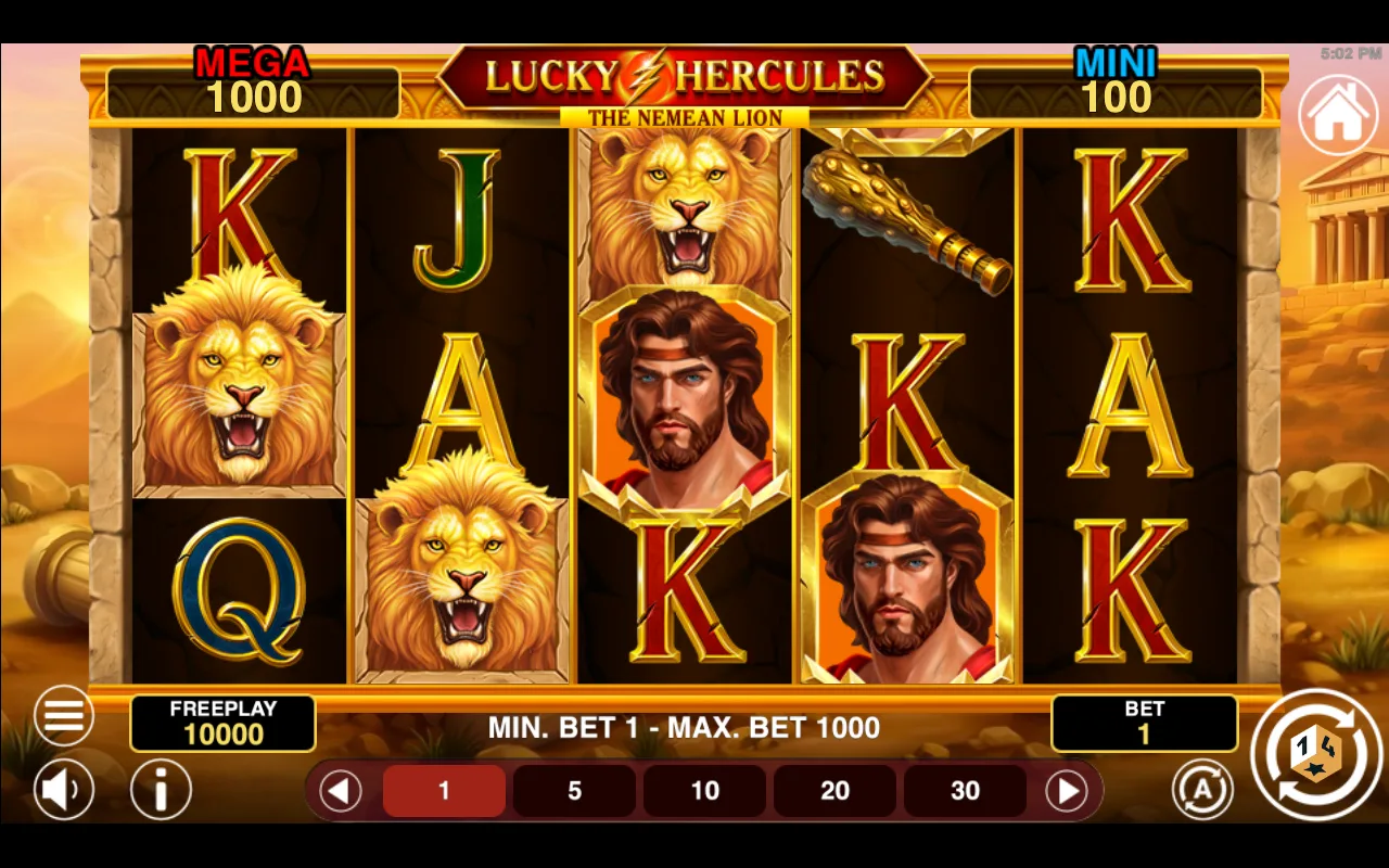 The base game — Lucky Hercules Hold And Win