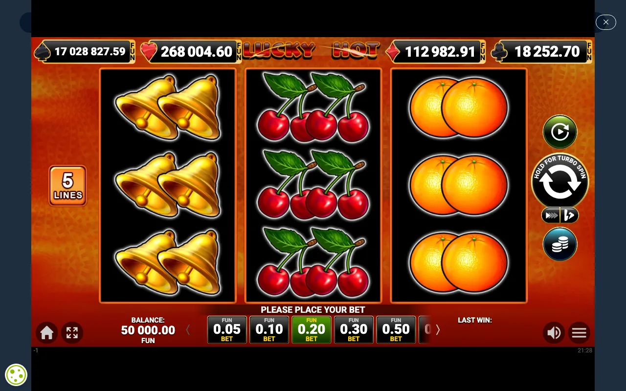 The base game — Lucky Hot