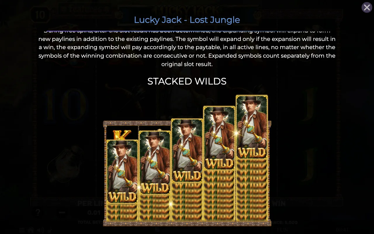 Game rules, page 3 — Lucky Jack Lost Jungle