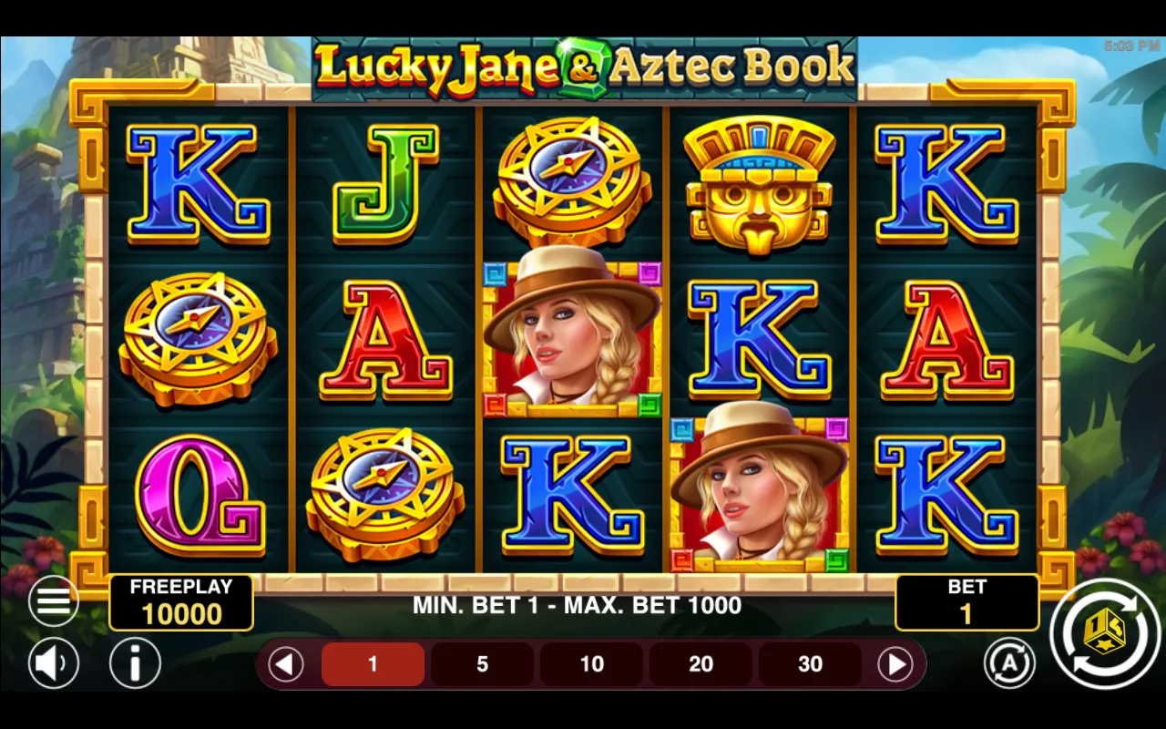 The base game — Lucky Jane Aztec Book