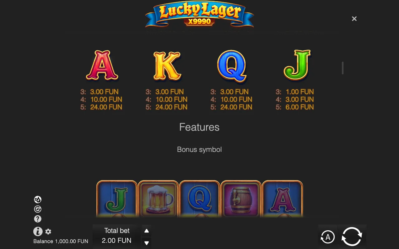 Game rules, page 2 — Lucky Lager X9990