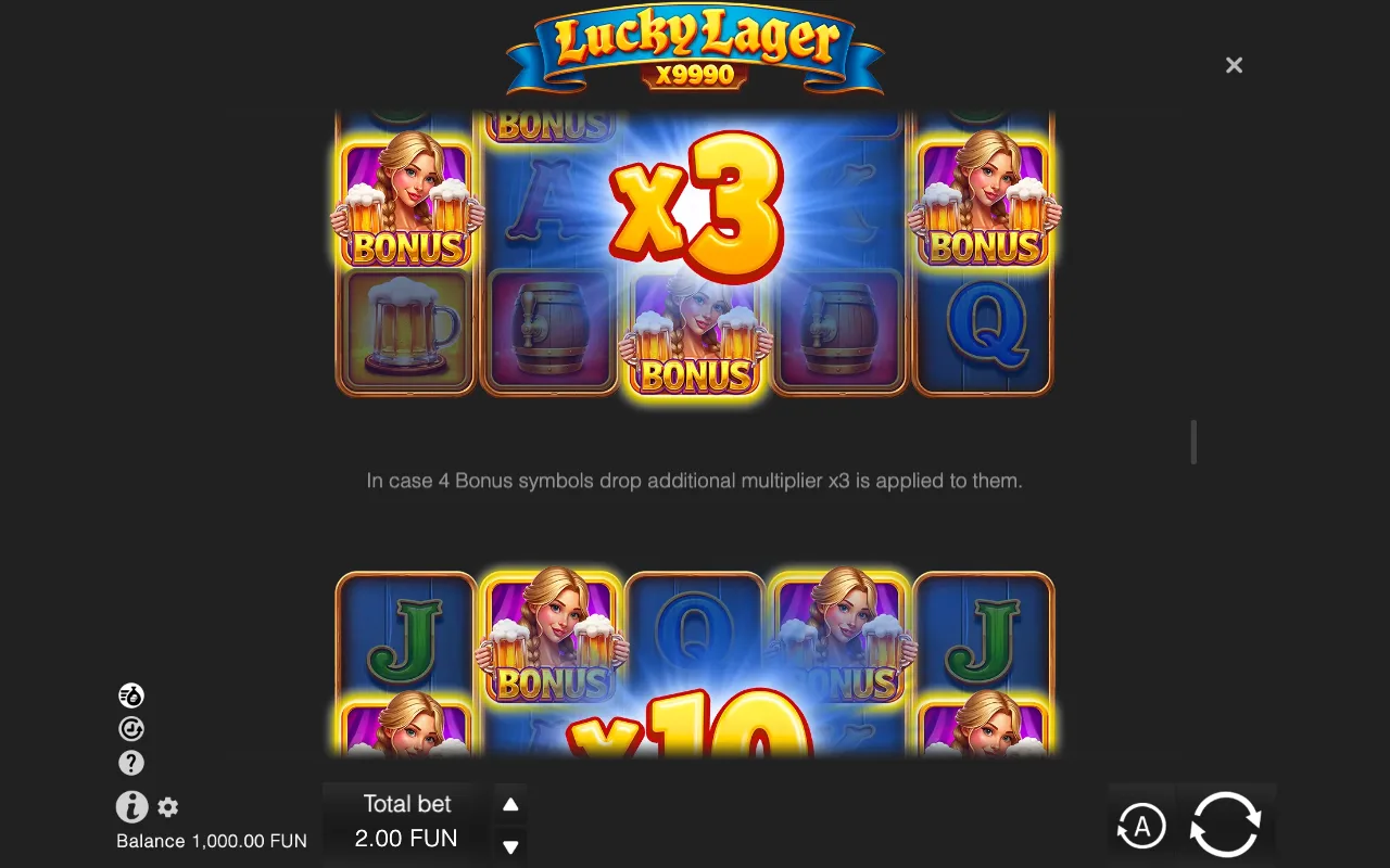 Game rules, page 4 — Lucky Lager X9990