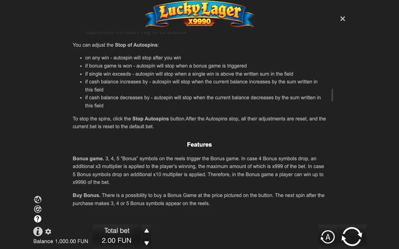 Game rules, page 7 — Lucky Lager X9990