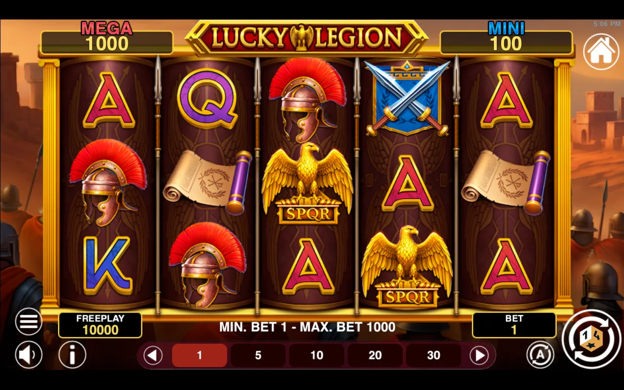 The base game — Lucky Legion Fortune