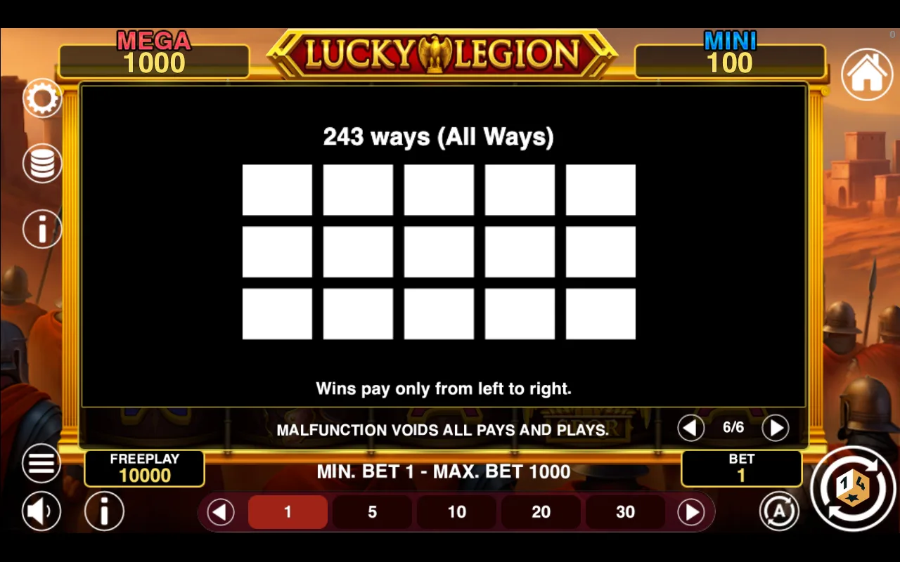 Game rules, page 5 — Lucky Legion Fortune
