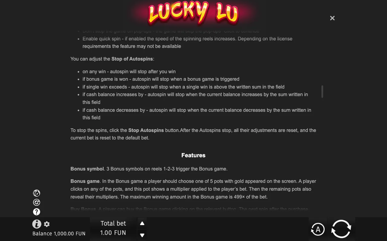 Game rules, page 7 — Lucky Lu