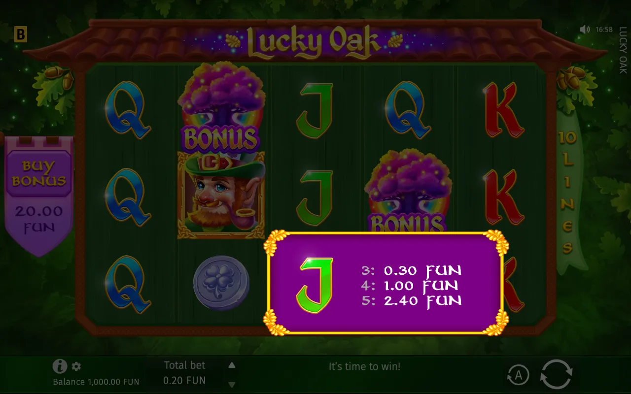The base game — Lucky Oak