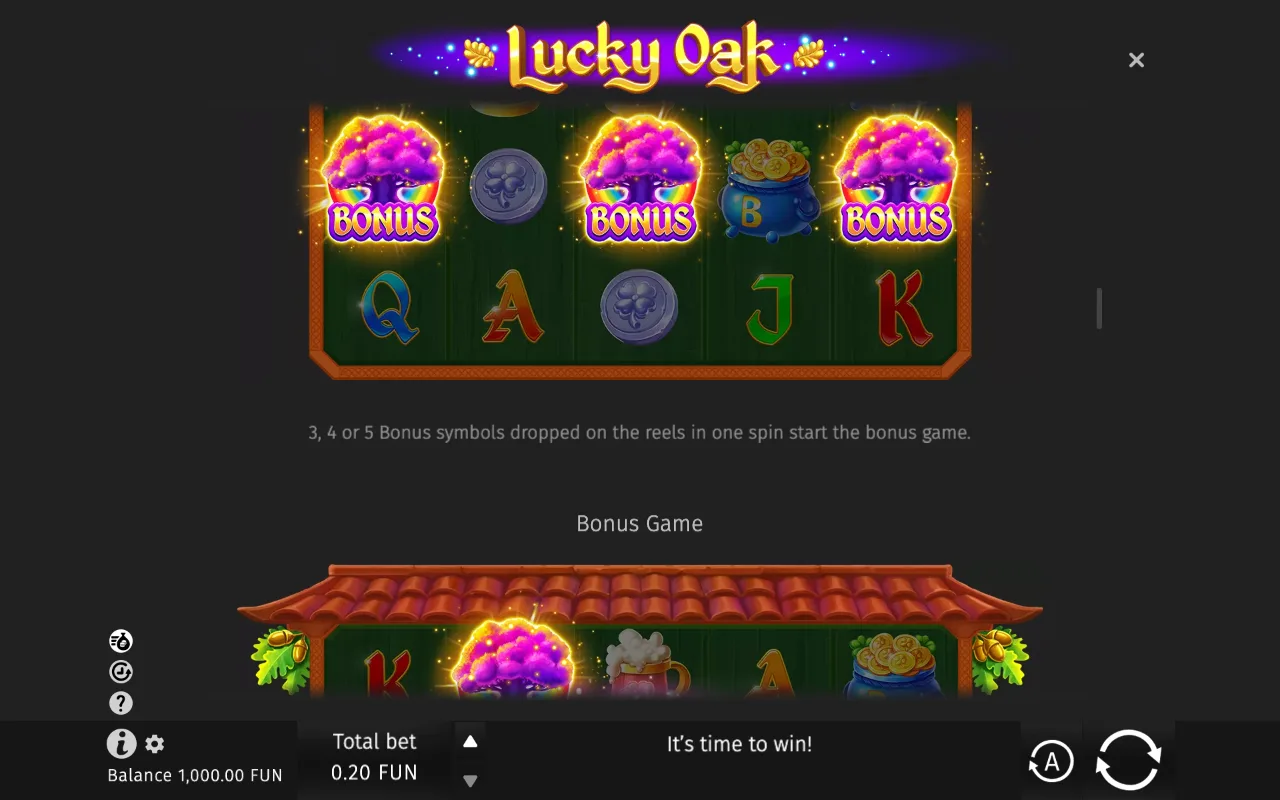 Game rules, page 3 — Lucky Oak