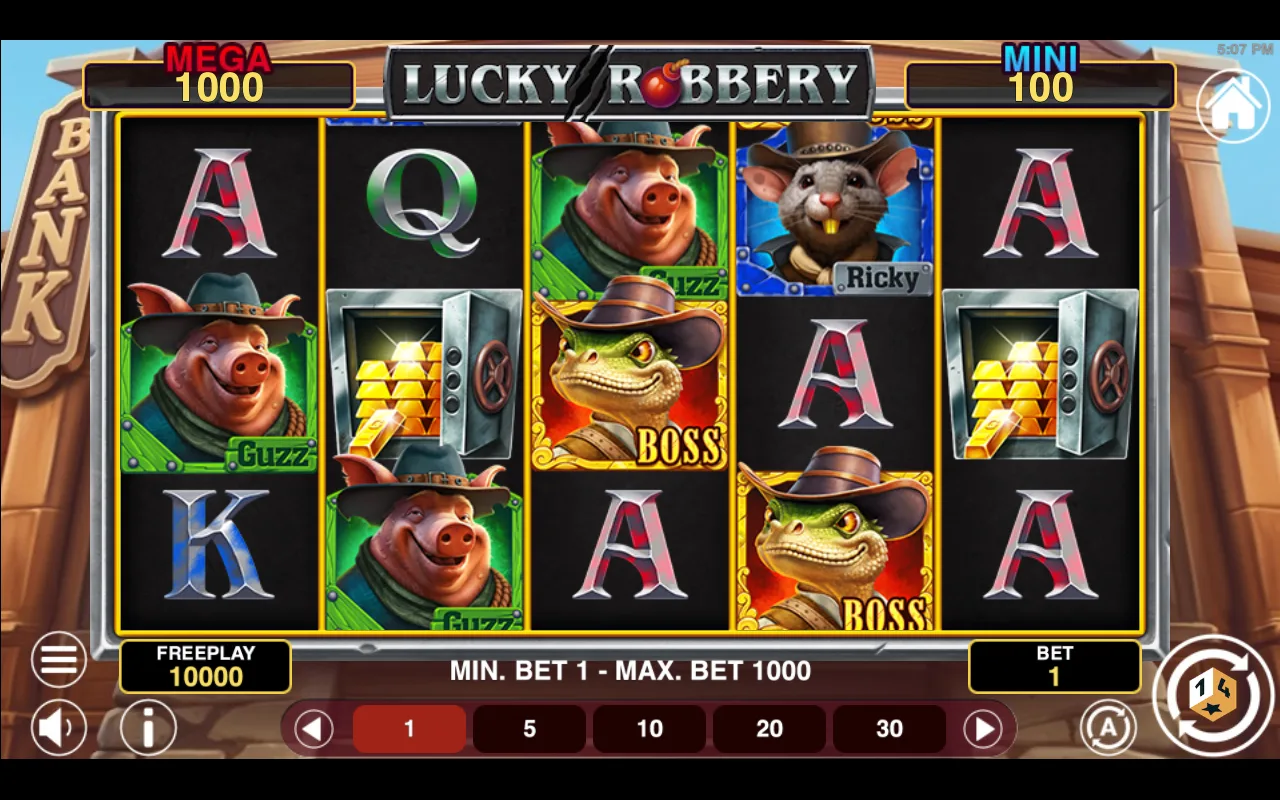 The base game — Lucky Robbery