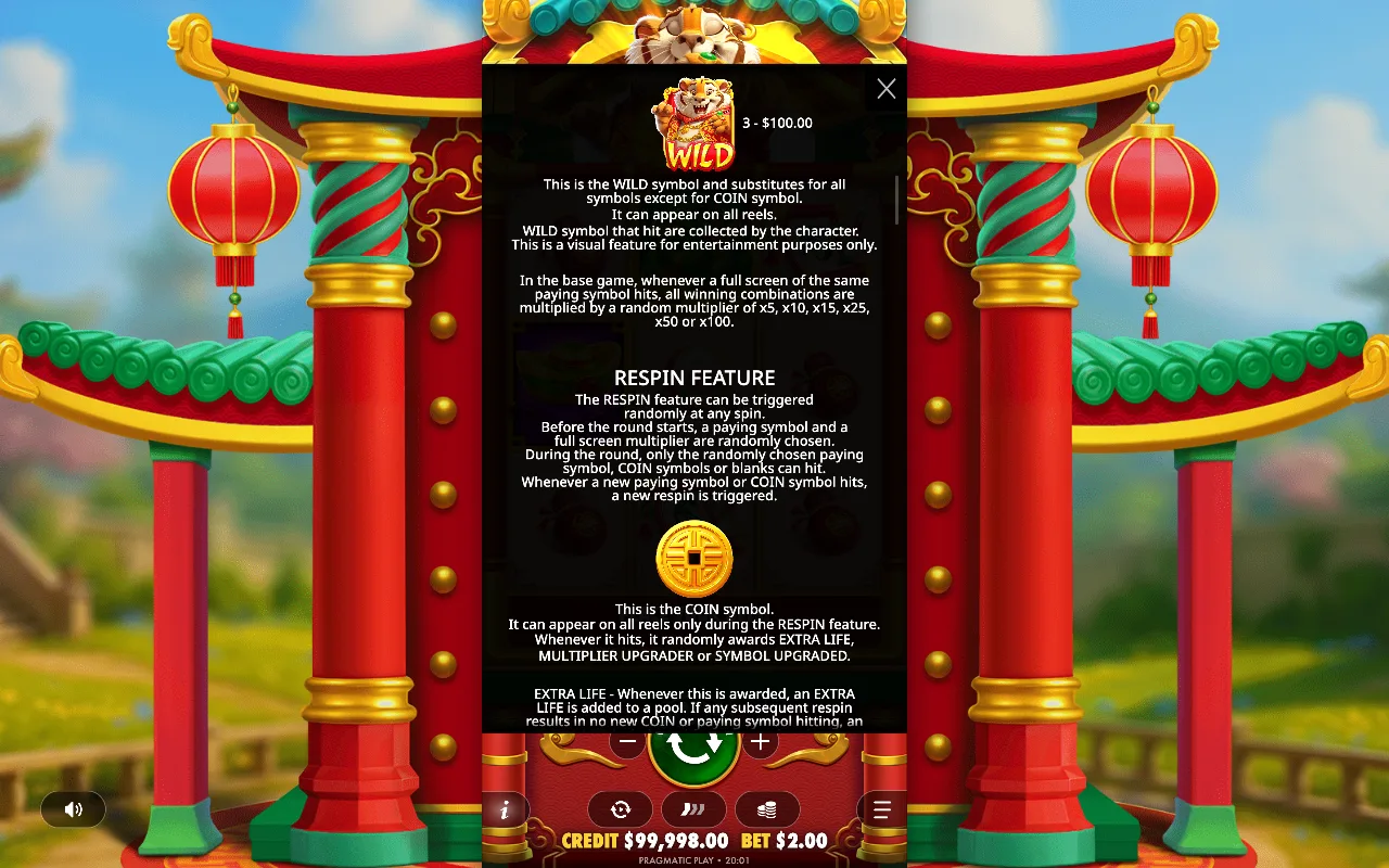 Game rules, page 4 — Lucky Tiger Gold