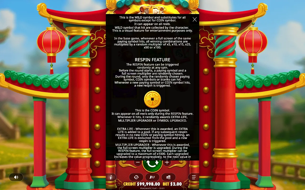 Game rules, page 5 — Lucky Tiger Gold