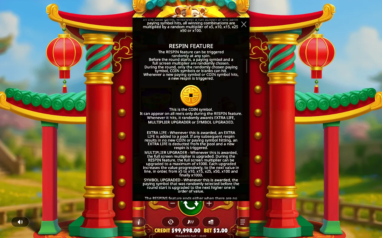 Game rules, page 6 — Lucky Tiger Gold