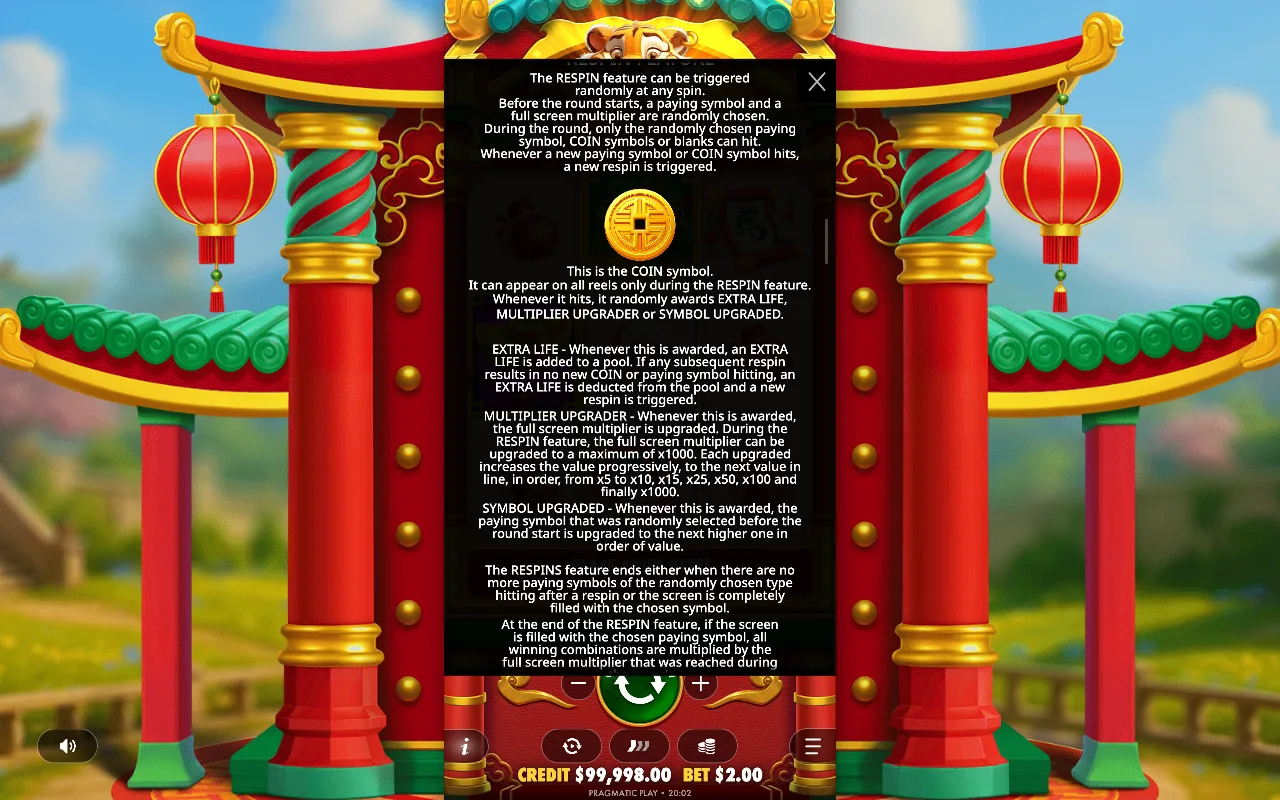 Game rules, page 7 — Lucky Tiger Gold