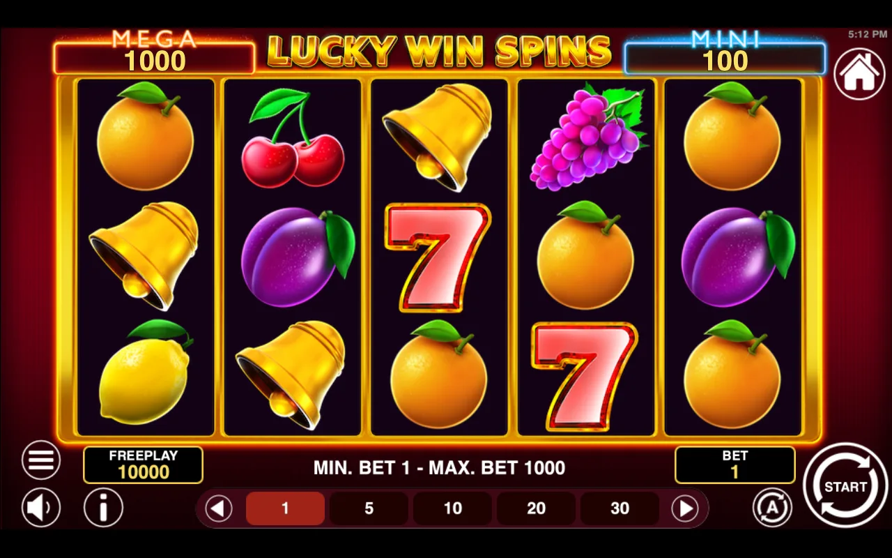 The base game — Lucky Win Spins