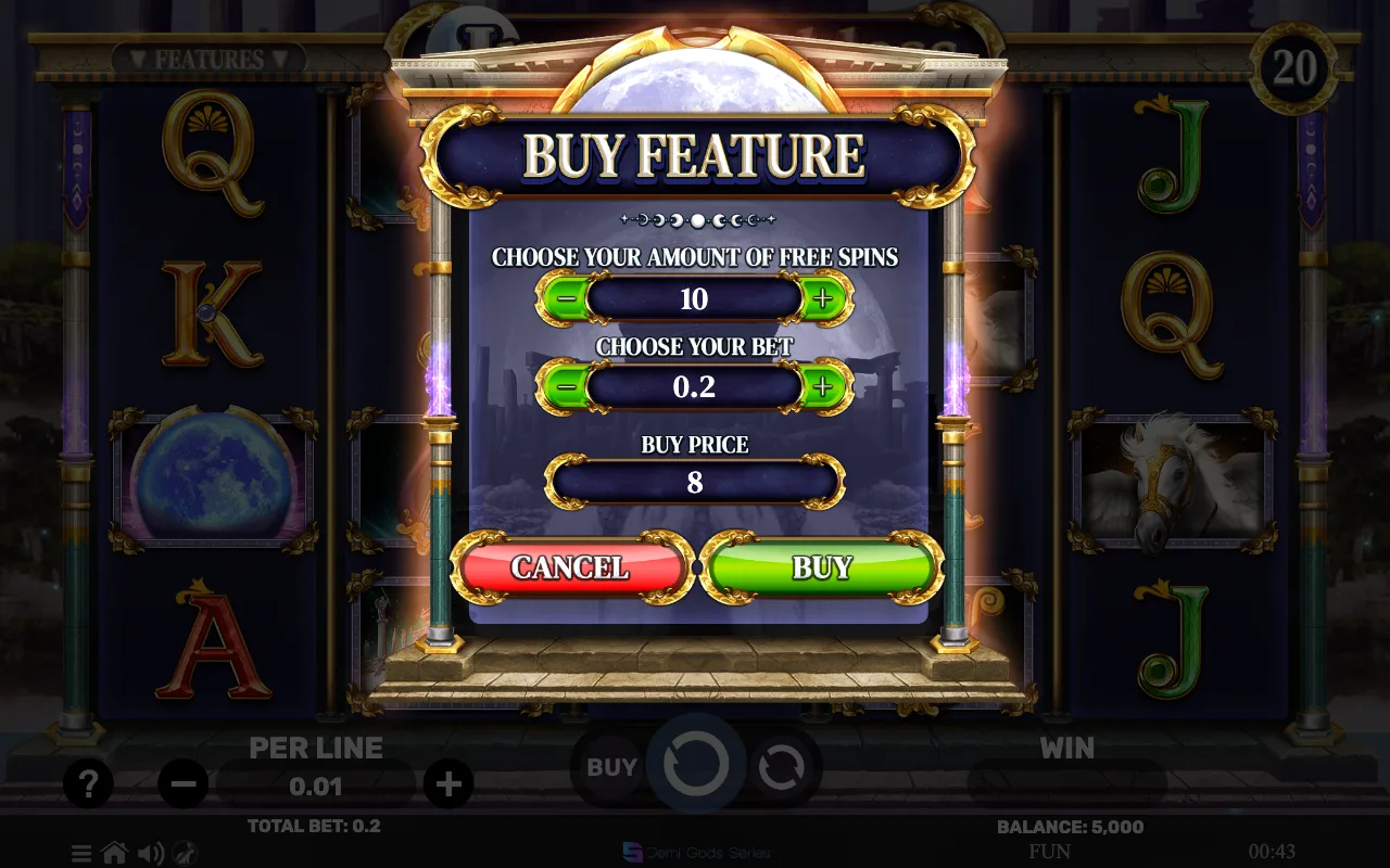 Buying the feature — Lunar Goddess