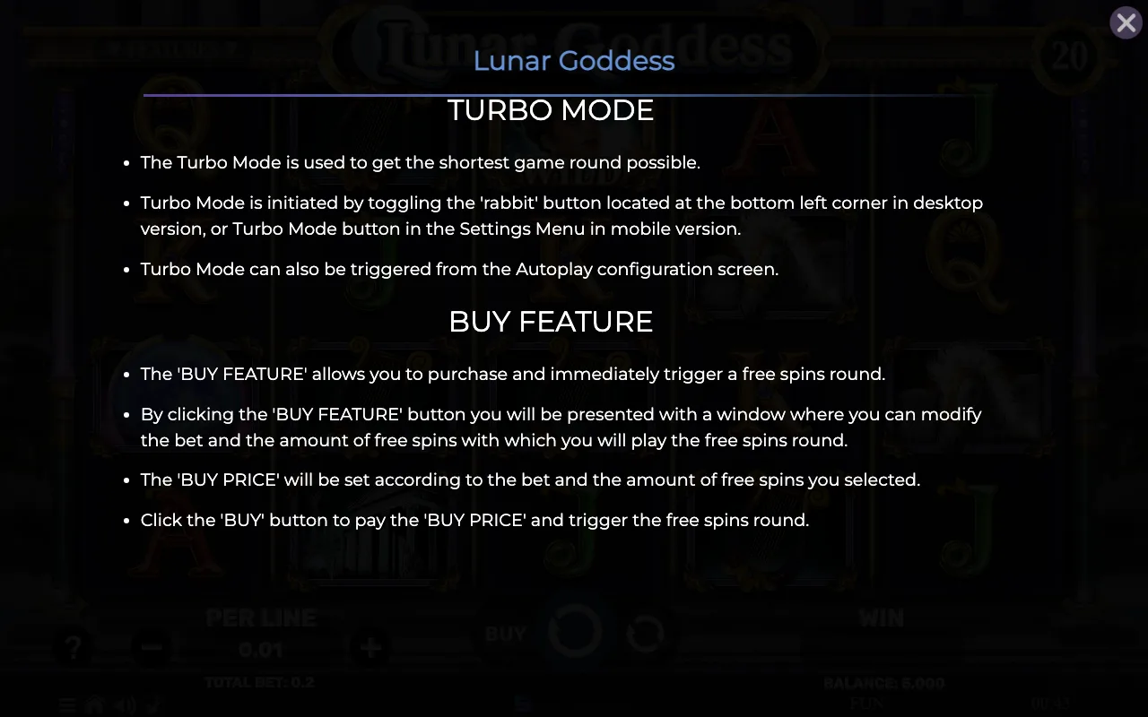 Game rules, page 8 — Lunar Goddess