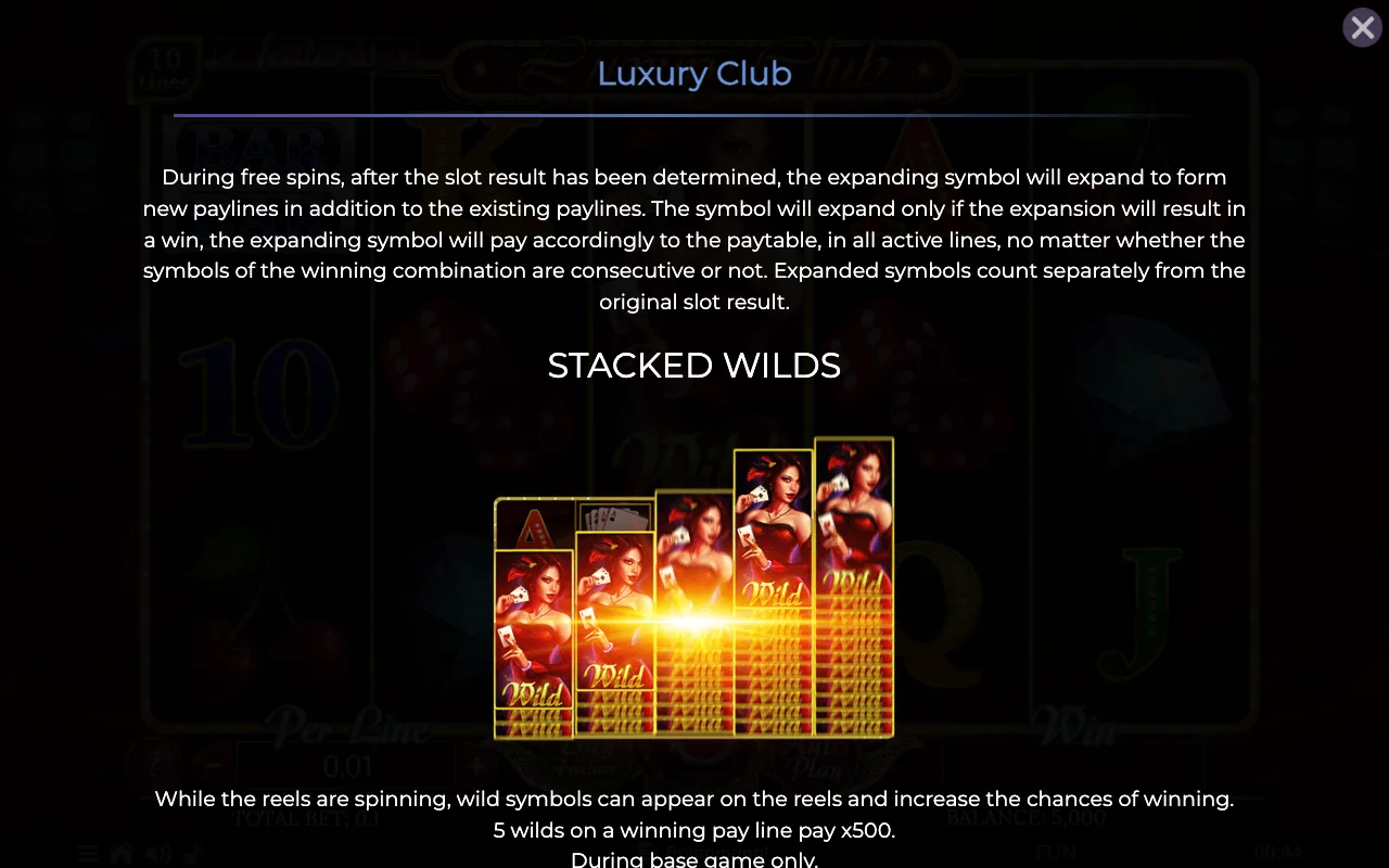 Game rules, page 3 — Luxury Club