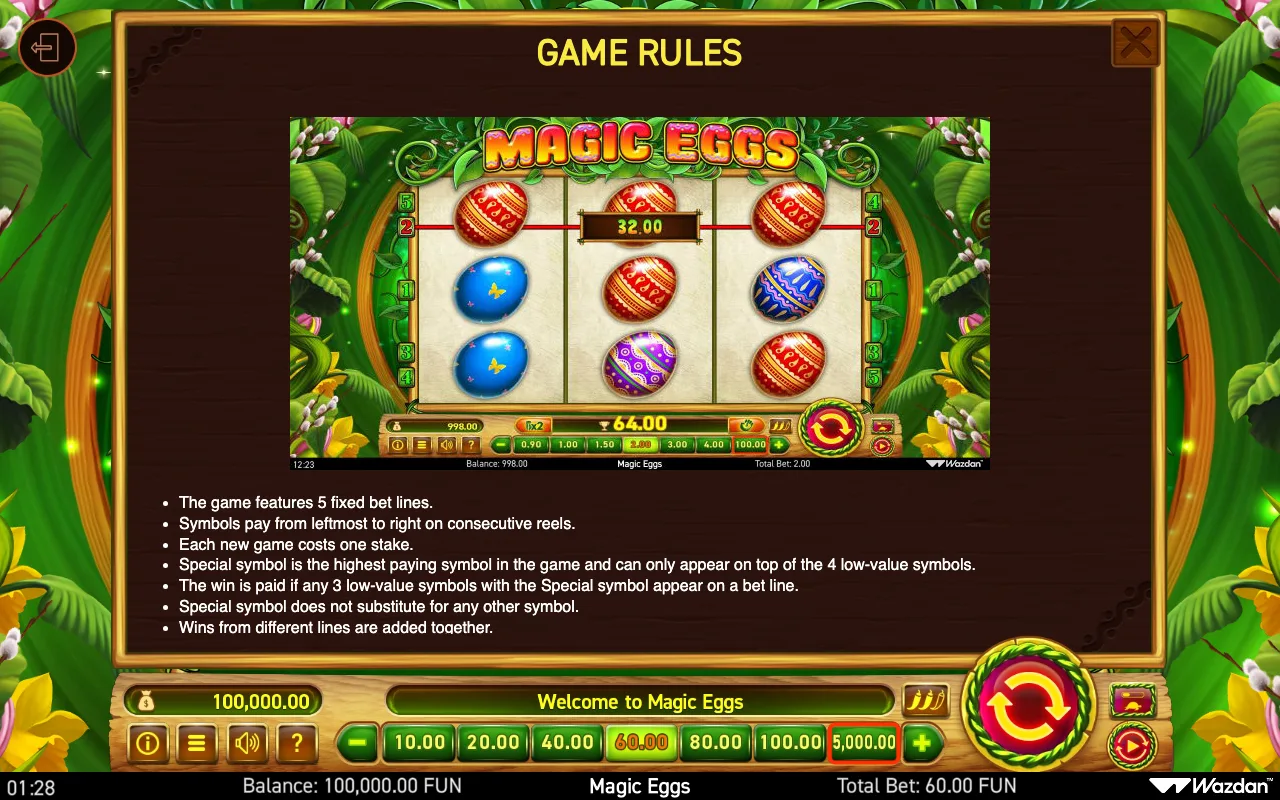Game rules, page 5 — Magic Eggs
