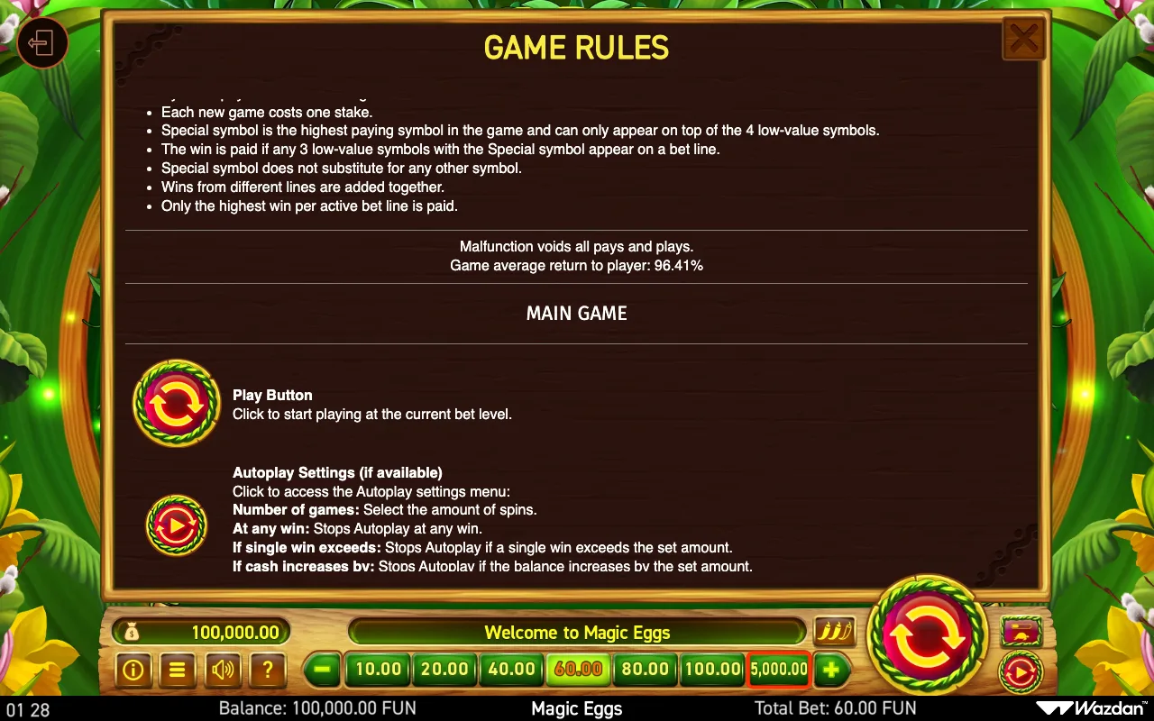 Game rules, page 6 — Magic Eggs