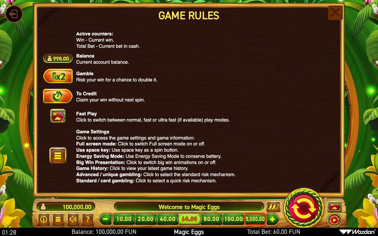 Game rules, page 8 — Magic Eggs