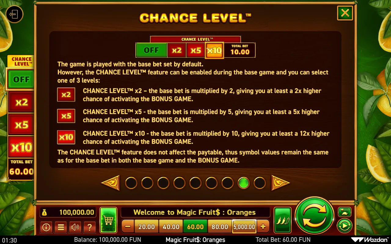 Game rules, page 8 — Magic Fruit Oranges