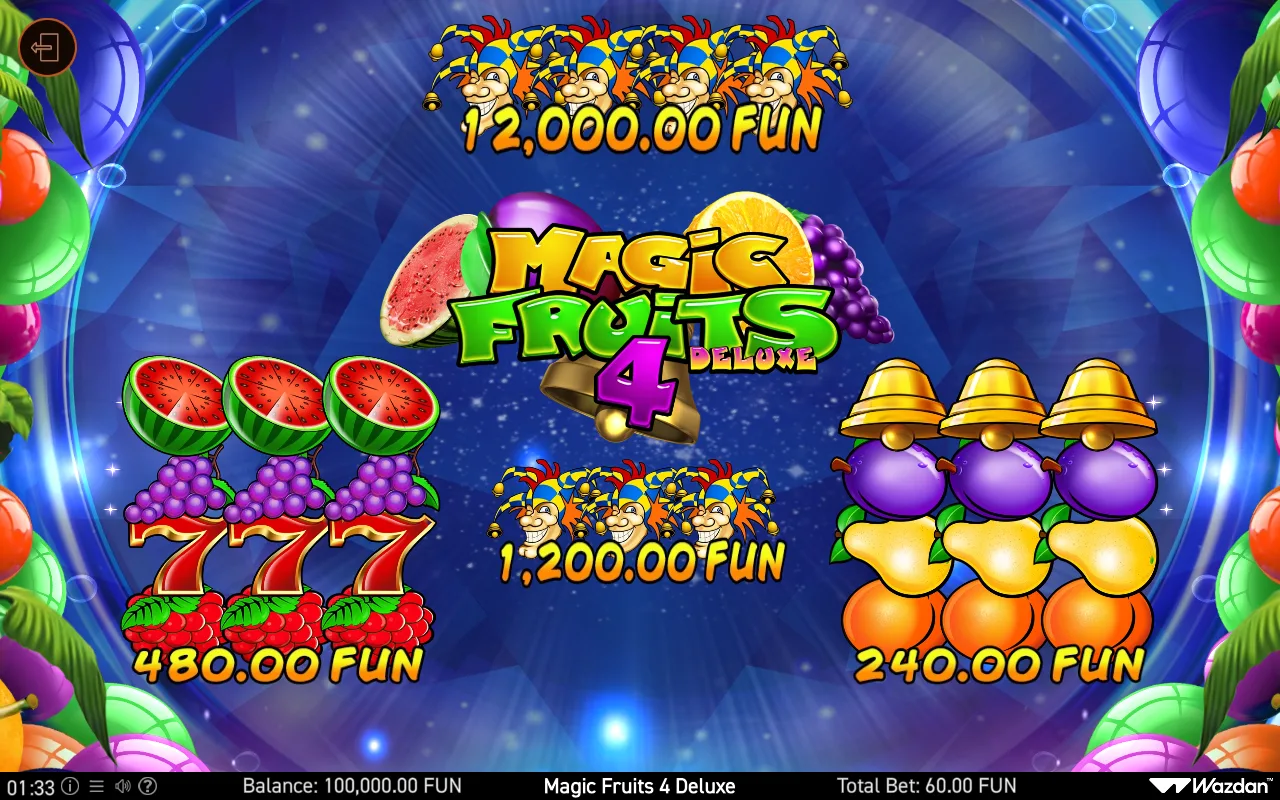 Game rules, page 1 — Magic Fruits 4 Deluxe