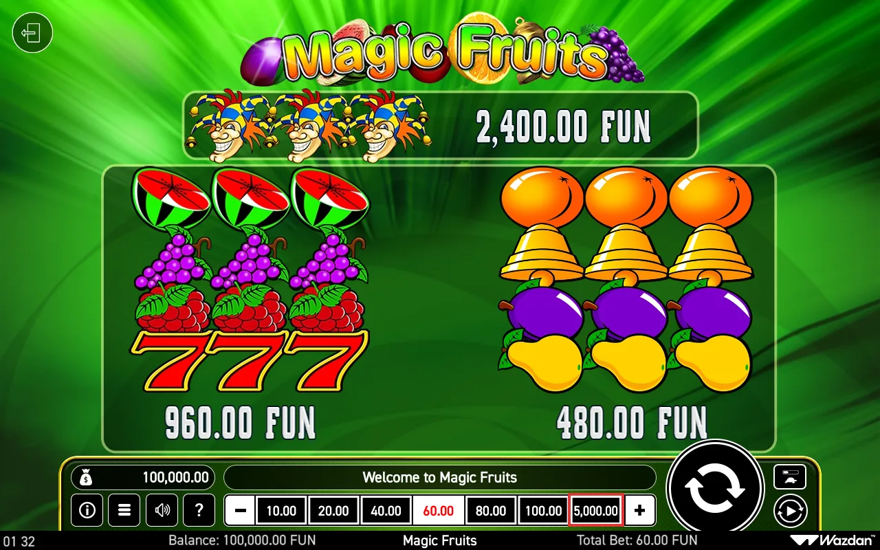 Game rules, page 1 — Magic Fruits