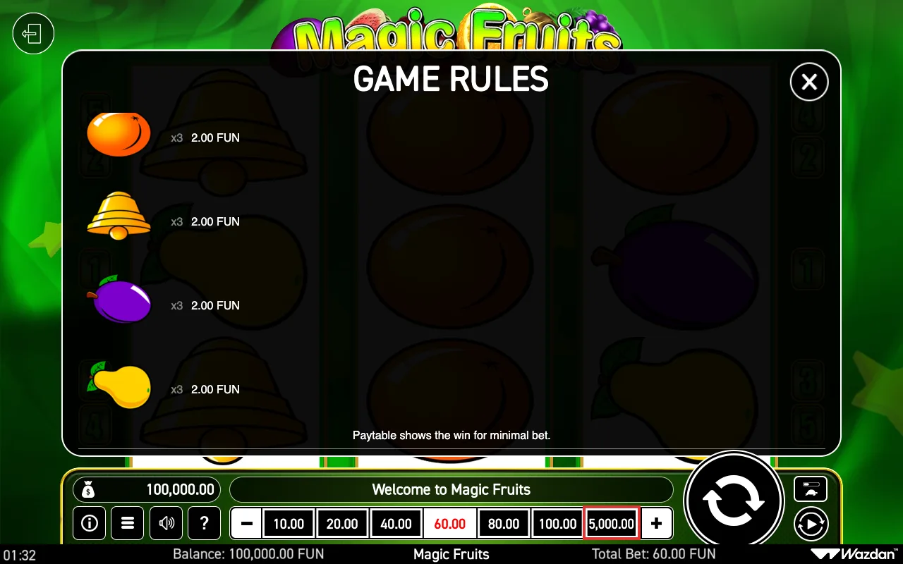 Game rules, page 3 — Magic Fruits