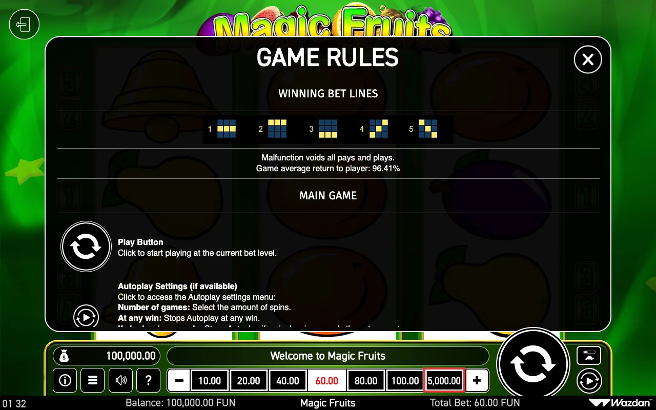 Game rules, page 4 — Magic Fruits