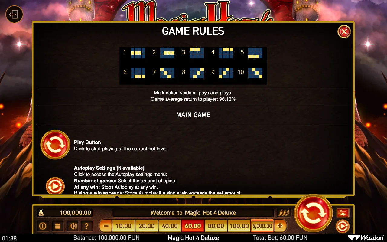 Game rules, page 4 — Magic Hot 4 Deluxe