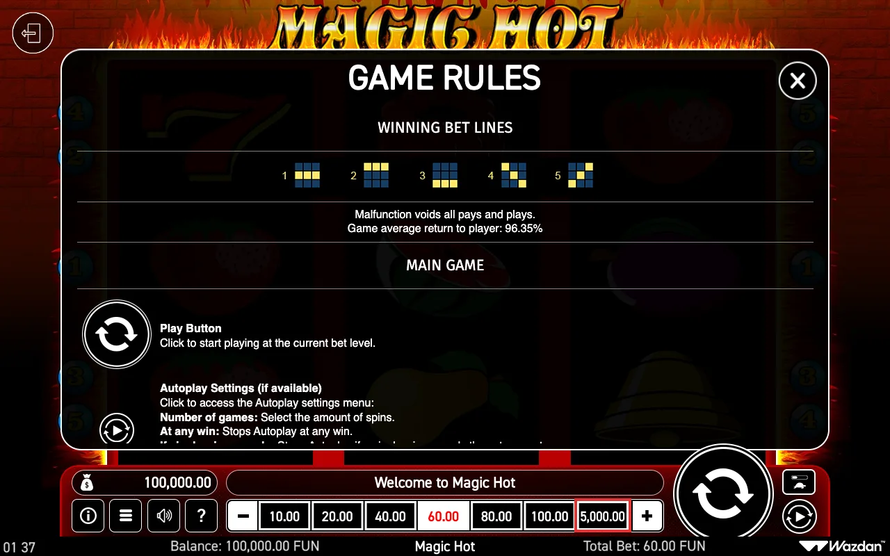 Game rules, page 4 — Magic Hot