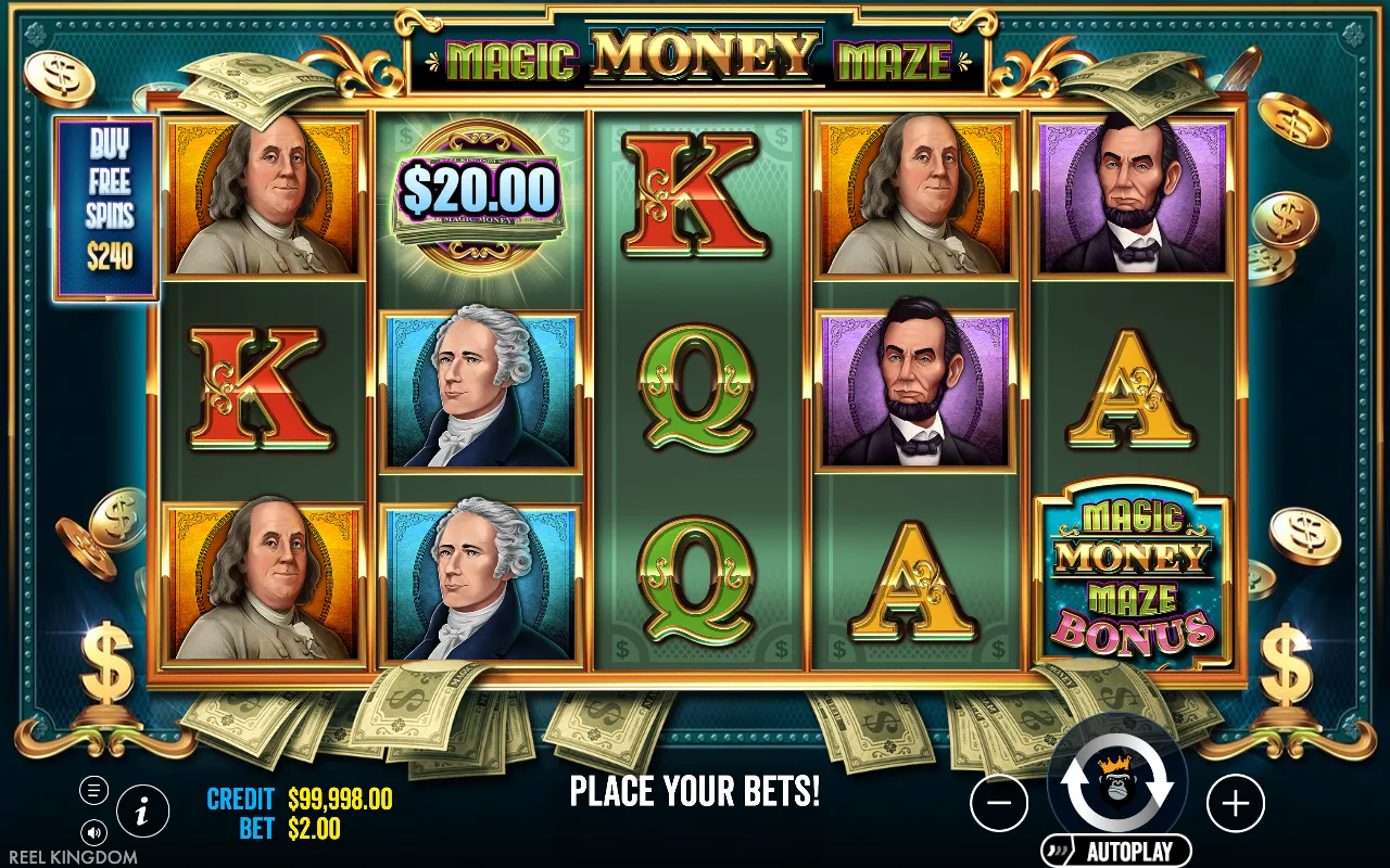 The base game — Magic Money Maze