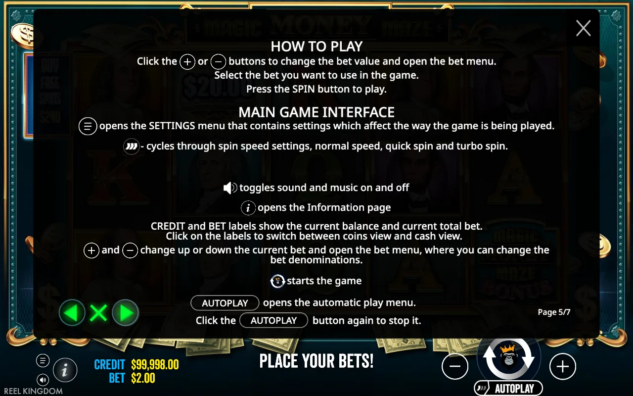 How to play — Magic Money Maze