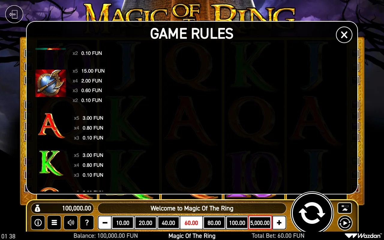 Game rules, page 3 — Magic of The Ring