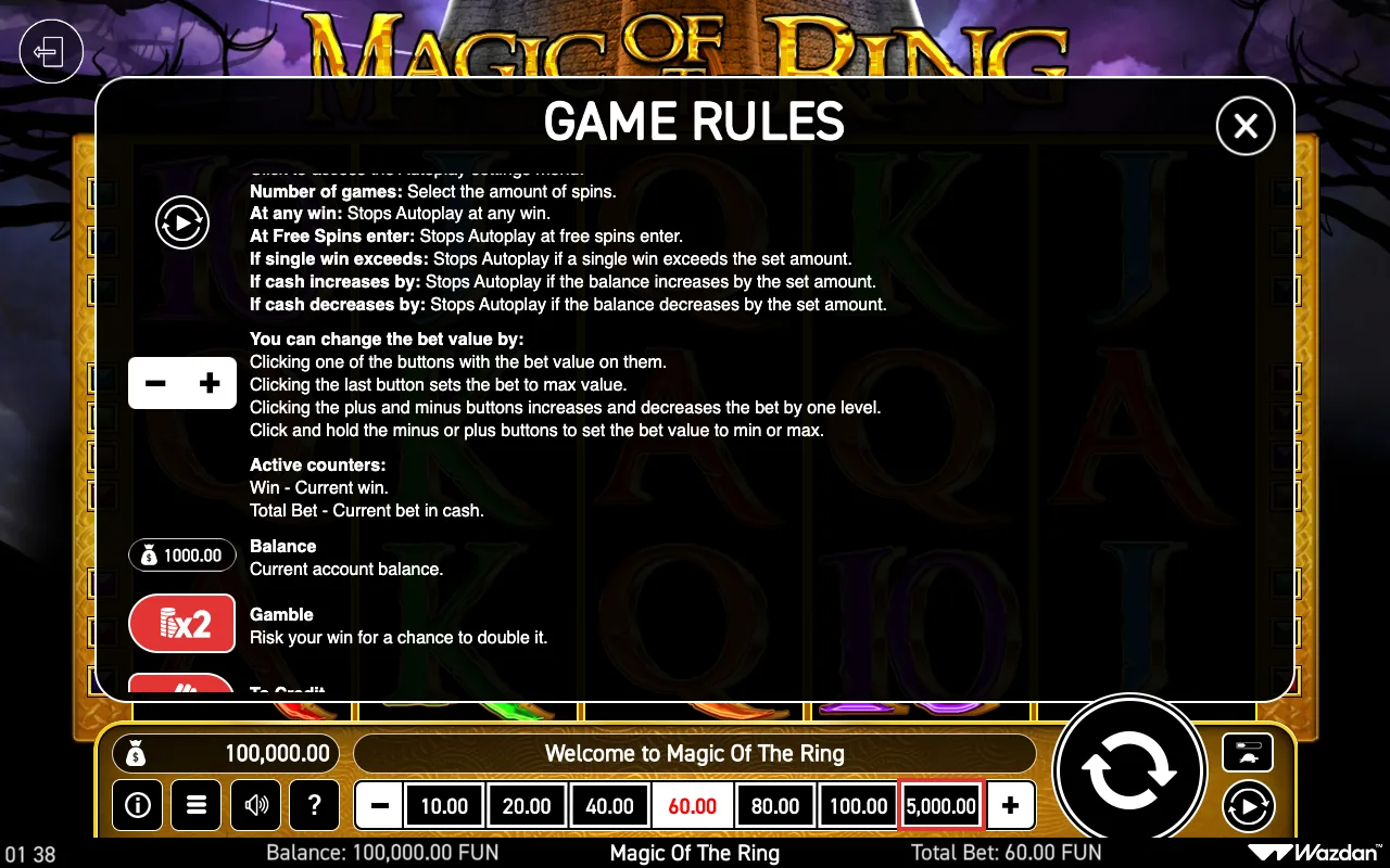 Game rules, page 5 — Magic of The Ring