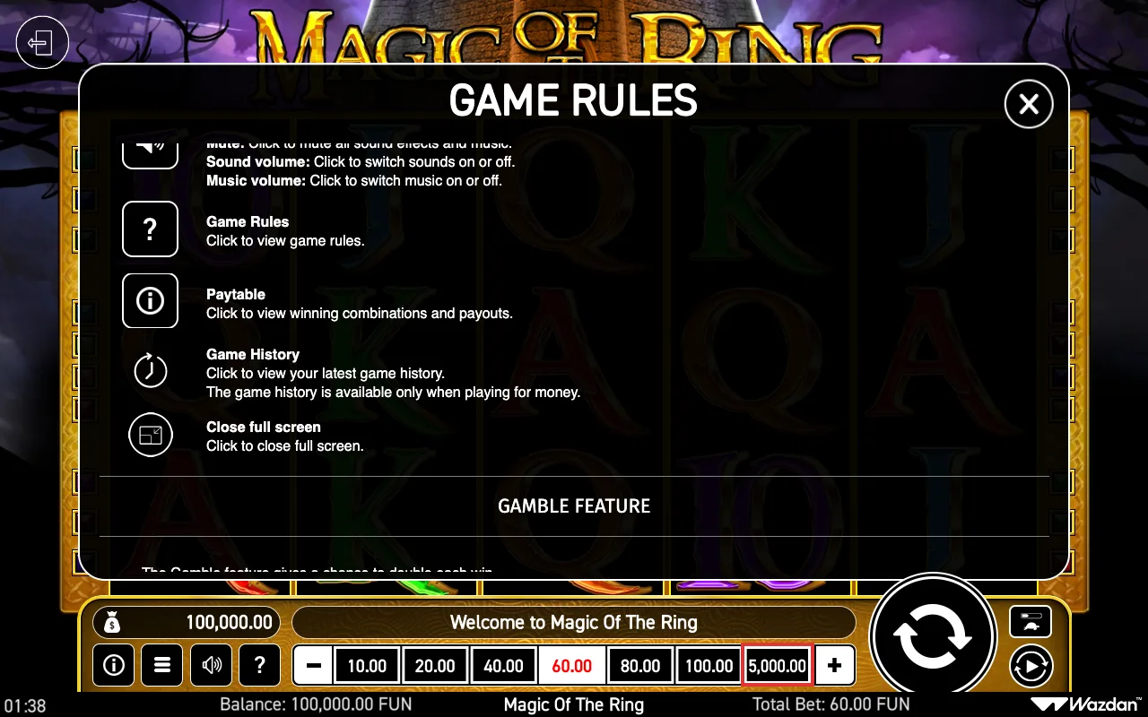 Game rules, page 6 — Magic of The Ring