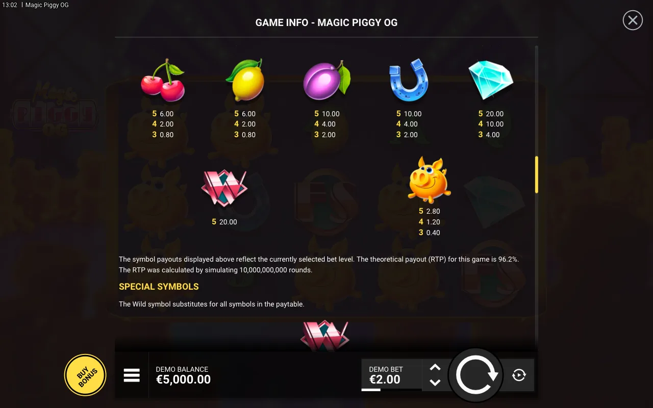 Game rules, page 4 — Magic Piggy OG